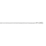 14K White Gold 18 2.6mm Comfort Curb Chain
