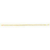 14K Yellow Gold 7.25 Mini Double Link Lite Charm Bracelet