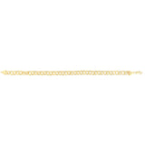 14K Yellow Gold 7.25 Lite Charm Bracelet