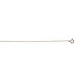 10K Rose Gold .45mm Classic Box 18 Chain with Spring Ring