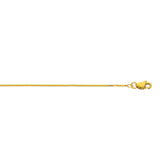 10K Yellow Gold 0.78mm Classic Box 24 Chain with Lobster Lock