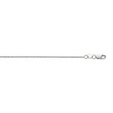 10K White Gold 0.94mm Classic Box 16 Chain with Lobster Lock