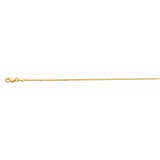 10K Yellow Gold 1.2mm Octagonal Box 22 Chain with Lobster Lock