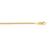 10K Yellow Gold 1.4mm Classic Box 22 Chain with Lobster Lock