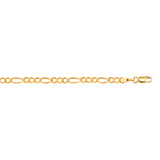 10K Yellow Gold 3.7mm Figaro 20 Chain with Lobster Lock