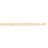 10K Yellow Gold 5.3mm Figaro 22 Chain with Lobster Lock