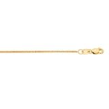 10K Yellow Gold 1mm Gourmette 16 Chain with Lobster Lock