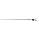 Sterling Silver 0.7mm Classic Box 16 Chain with Spring Ring Clasp