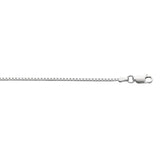 Sterling Silver 1.5mm Classic Box 22 Chain with Lobster Clasp