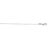 Sterling Silver 1.1mm Diamond Cut Cable 16 Chain with Lobster Clasp