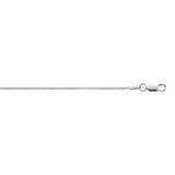 Sterling Silver 1.2mm Octogonal Snake 18 Chain with Lobster Clasp