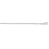 Silver 1.6mm Sparkle 24 Chain with Lobster Lock