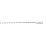Sterling Silver 1.8mm Rope 30 Chain with Lobster Clasp