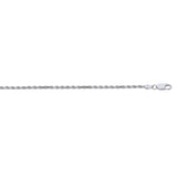 Sterling Silver 2.2mm Rope 24 Chain with Lobster Clasp