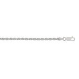 Sterling Silver 2.9mm Rope 24 Chain with Lobster Clasp