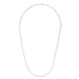 Sterling Silver 5.5mm Comfort Curb 8.5 Chain Bracelet with Lobster Clasp