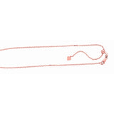 Sterling Silver 1.8mm Adjustable Rose Cable 22 Chain with Lobster Clasp