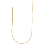 14K Yellow Gold 3mm Figarope 22 Chain with Lobster Lock