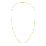 14K Yellow Gold 1.7mm Sparkle Valentino 18 Chain with Lobster Lock