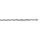 14K White Gold 8.5 5mm Miami Cuban Chain with Box Clasp
