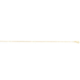 14K Yellow Gold 1.2mm Paperclip 16 Necklace with Lobster Clasp.