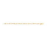14K Yellow Gold 5.9mm Jax Link 7.5 Chain Bracelet with Lobster Clasp.