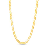 14K Yellow Gold 8mm High Polish Modern Lite Edge  8.25 Chain Bracelet with Box (Both Side Push) Clasp.