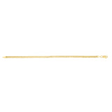 14K Yellow Gold 3.5mm Bismark 16 Chain Necklace with Lobster Clasp