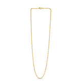 14K Yellow Gold 1.7mm Lumina 22 Chain Necklace with Lobster Clasp