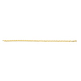 14K Yellow Gold 16 Braided Herringbone Fancy Chain Necklace with Lobster Clasp