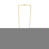 14K Yellow Gold 22 2.11mm Round Lumina Chain Necklace with Lobster Clasp