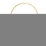 Silver (14k Yellow Gold Plated) 3.2mm 22 Diamond Cut Franco Chain Necklace with Lobster Clasp.