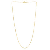 Silver (14k Yellow Gold Plated) 20 1.8mm Diamond Cut Paperclip Chain Necklace with Lobster Clasp.