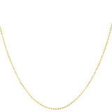 14K Yellow Gold 1.3mm French Cable 18 Chain with Lobster Clasp