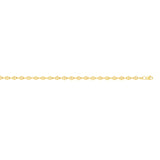 14K Yellow Gold 4.5mm Polished Lite Anchor 22 Chain with Lobster Clasp