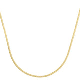 14K Yellow Gold 2.74mm Fancy 16 Ice Chain Necklace with Lobster Clasp
