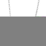Sterling Silver 2.8mm 20 French Cable Chain with Lobster Clasp. Item is rhodium plated.