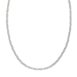 Sterling Silver 22 5.5mm Anchor Chain with Lobster Clasp. Item is rhodium plated.