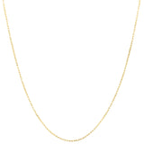 10K Yellow Gold 22 1.3mm French Cable Chain Necklace with Lobster Clasp