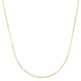 10K Yellow Gold 22 1.9mm French Cable Chain Necklace with Lobster Clasp