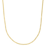 10K Yellow Gold 2.5mm 20 Solid Round Box Chain with Lobster Clasp