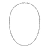 Sterling Silver 22 Fancy Ice Chain with Pear Shaped Lobster Clasp