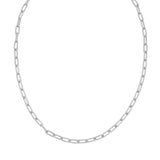 Sterling Silver 20 5.2mm Round Link Paperclip Chain with Lobster Clasp