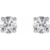 14K White Gold 1/6 CTW Lab-Grown Diamond Earrings