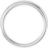 14K White Gold 1/5 CTW Lab-Grown Diamond Anniversary Band