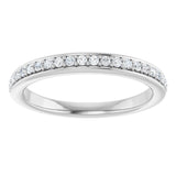 14K White Gold 1/5 CTW Lab-Grown Diamond Anniversary Band