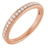 14K Rose Gold 1/5 CTW Natural Diamond Anniversary Band