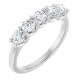 14K White Gold 3/4 CTW Natural Diamond Anniversary Band