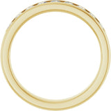 14K Yellow Gold 3/4 CTW Lab-Grown Diamond Band