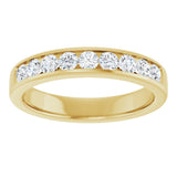 14K Yellow Gold 3/4 CTW Lab-Grown Diamond Band